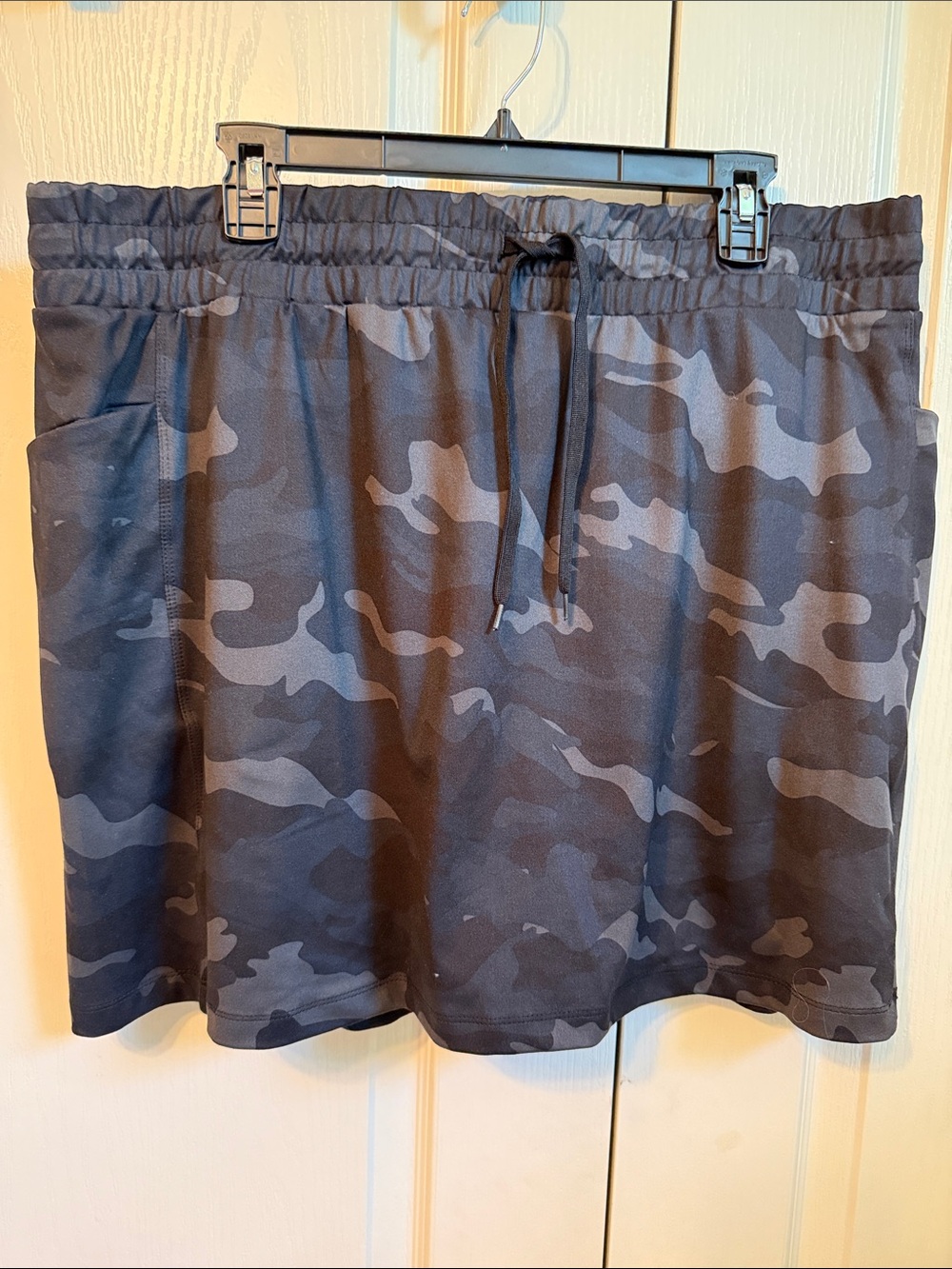 RBX Women's Black & Gray Camo Mini Skirt